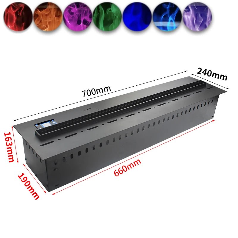 Smart Vapour Vapor Water Steam Electric Fireplace App Voice Control 3D Multicolor Flame Custom Living Room Decoration Tv Stand