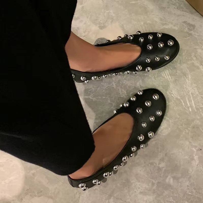 Women Flats Loafers Shoes Leather Shallow Casual Shoes 2025 Spring Fashion Dress Sandals Trend Walking Cozy Brand Mujer Zapatos