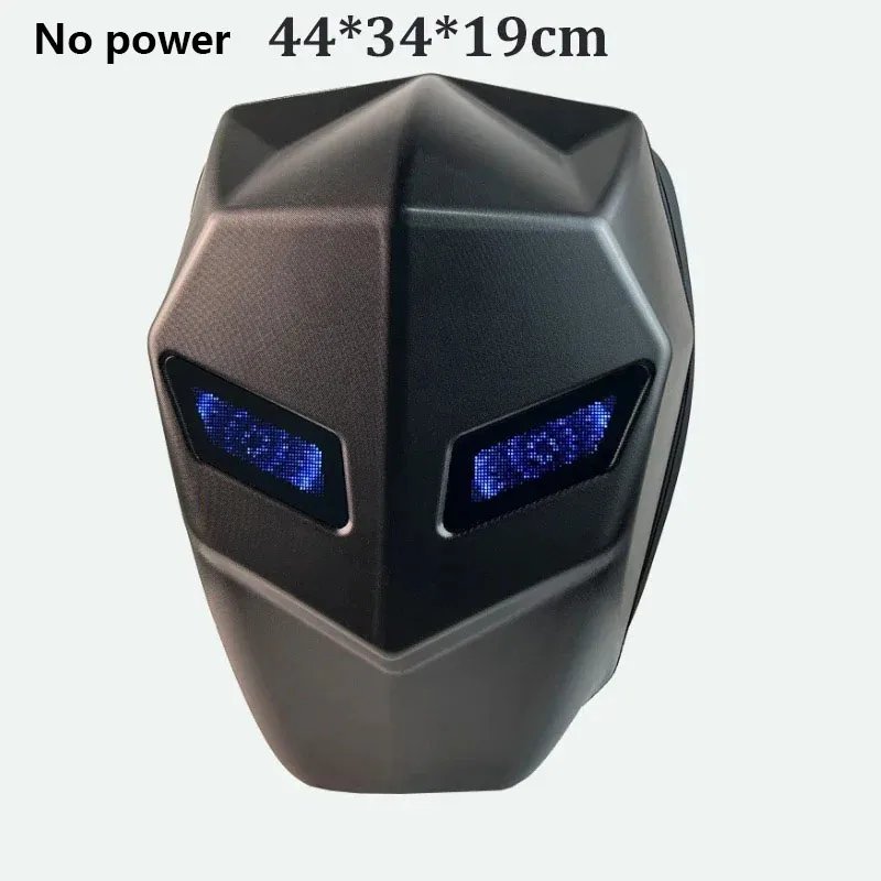 Knight Cycling LED Backpack with Eye Motorcycle Helmet Bluetooth APP Control Waterproof Hard Shell Laptops cool Bags LED Mochila