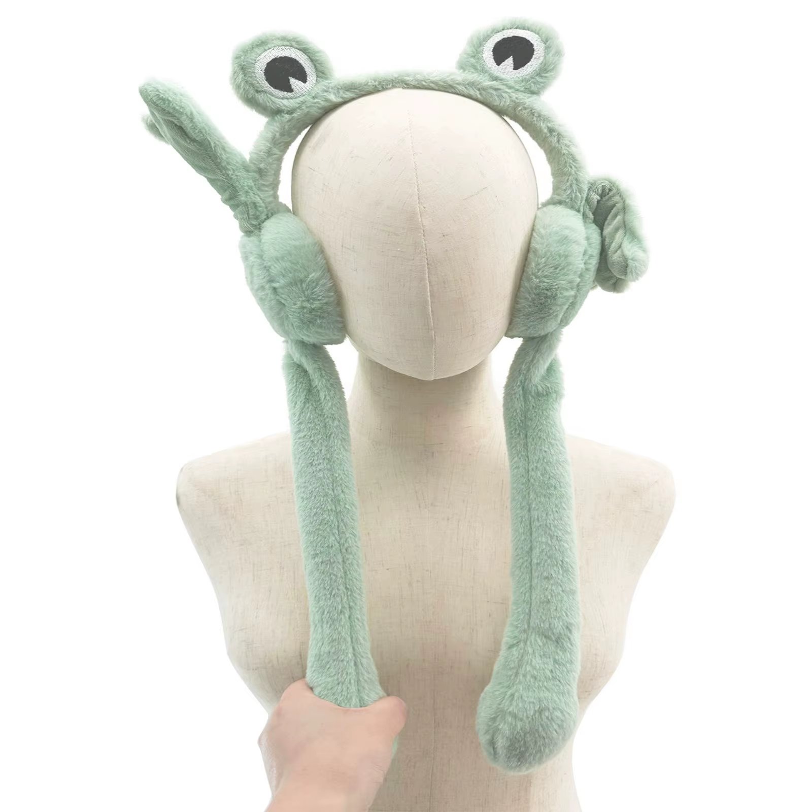 Plush Earmuffs ear protector earmuffs fluffy earmuffs adorable earmuff earmuffs ski frog ear cuff frog hat jumping cap