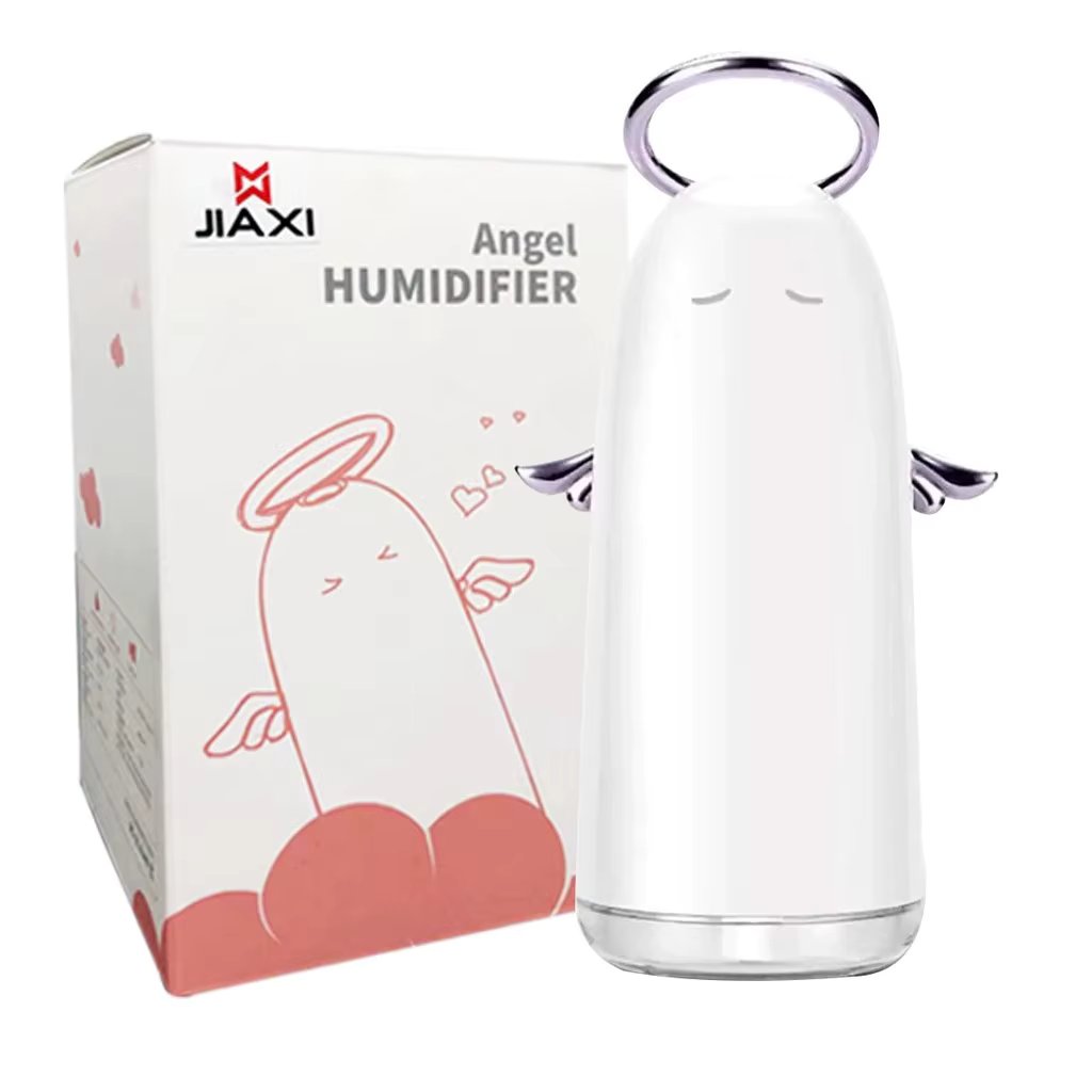 Mini Portable Ultrasonic Air Humidifier USB LED Diffuser 230ml Little Angel Purifier Aromatherapy