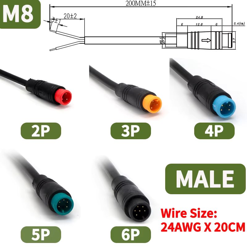 M8 Male 20CM
