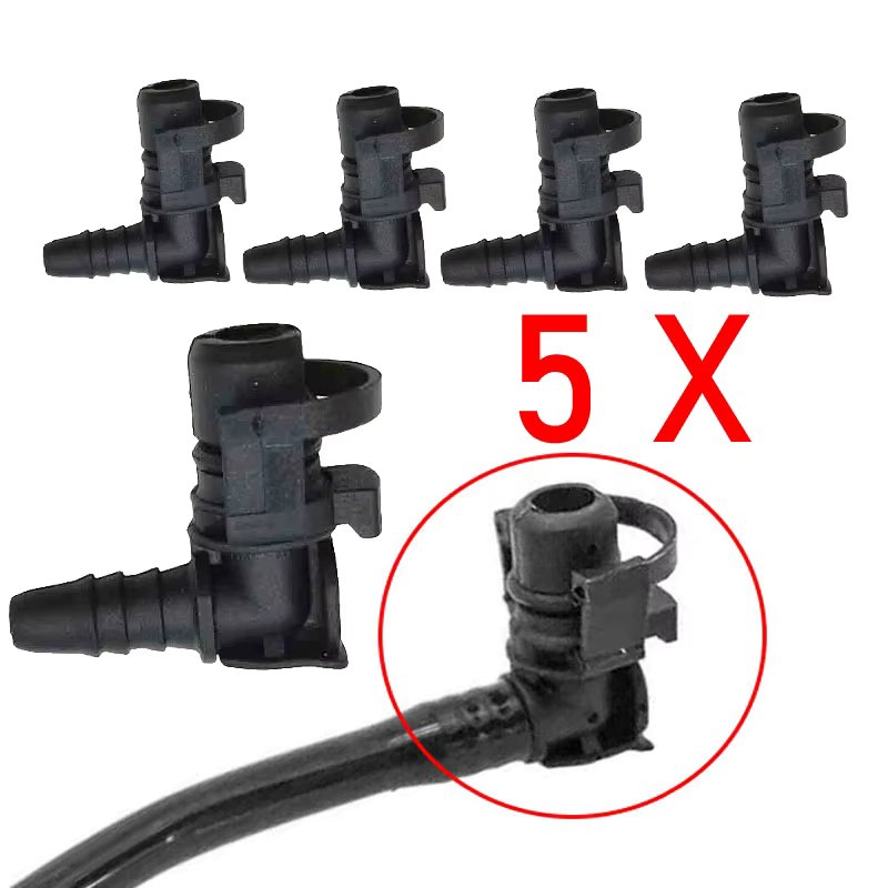 5 X Thermostat Water Hose Pipe Connector For Alfa Romeo Fiat Vauxhall Opel Chevrolet Aveo Cruze Orlando Trax