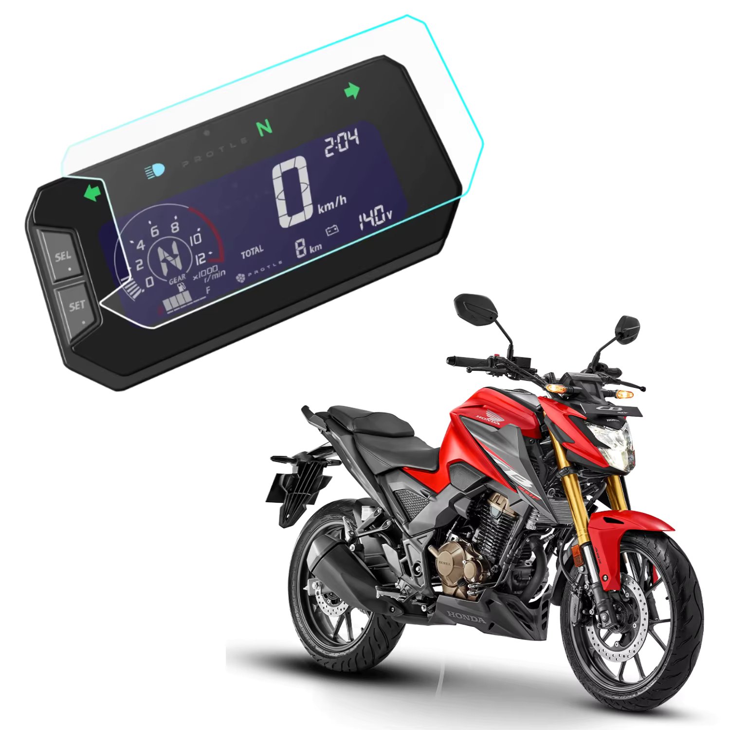 Brilliance Panel Cb 300F Twister Protection Film 2023 2024 2025 2026 / Sahara 300 / Tornado 300 XR300L