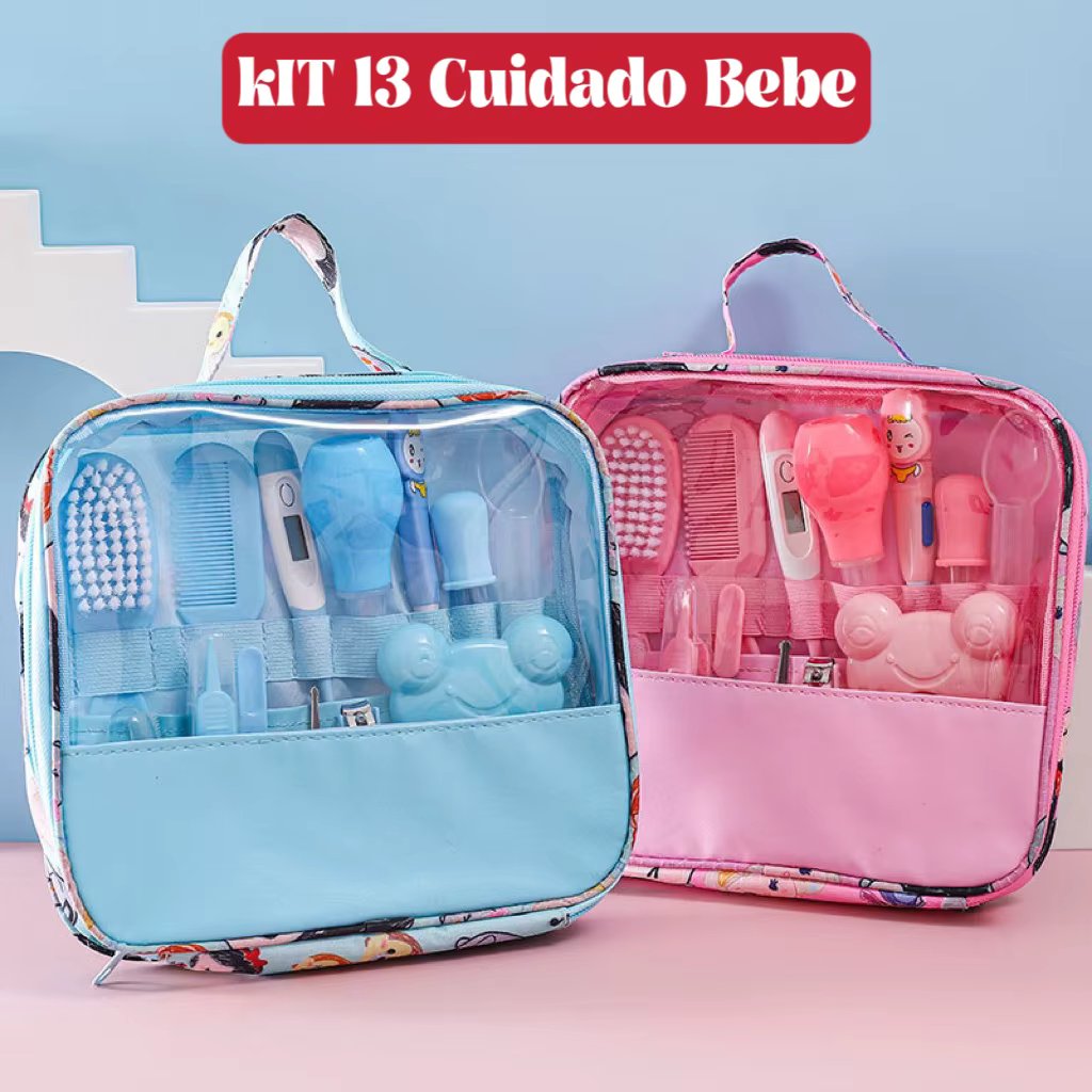 Kit 13 Higiene Cuidado Bebê Recém Nascido Essencial 13 Peças Cuidados Com O Bebê Recém