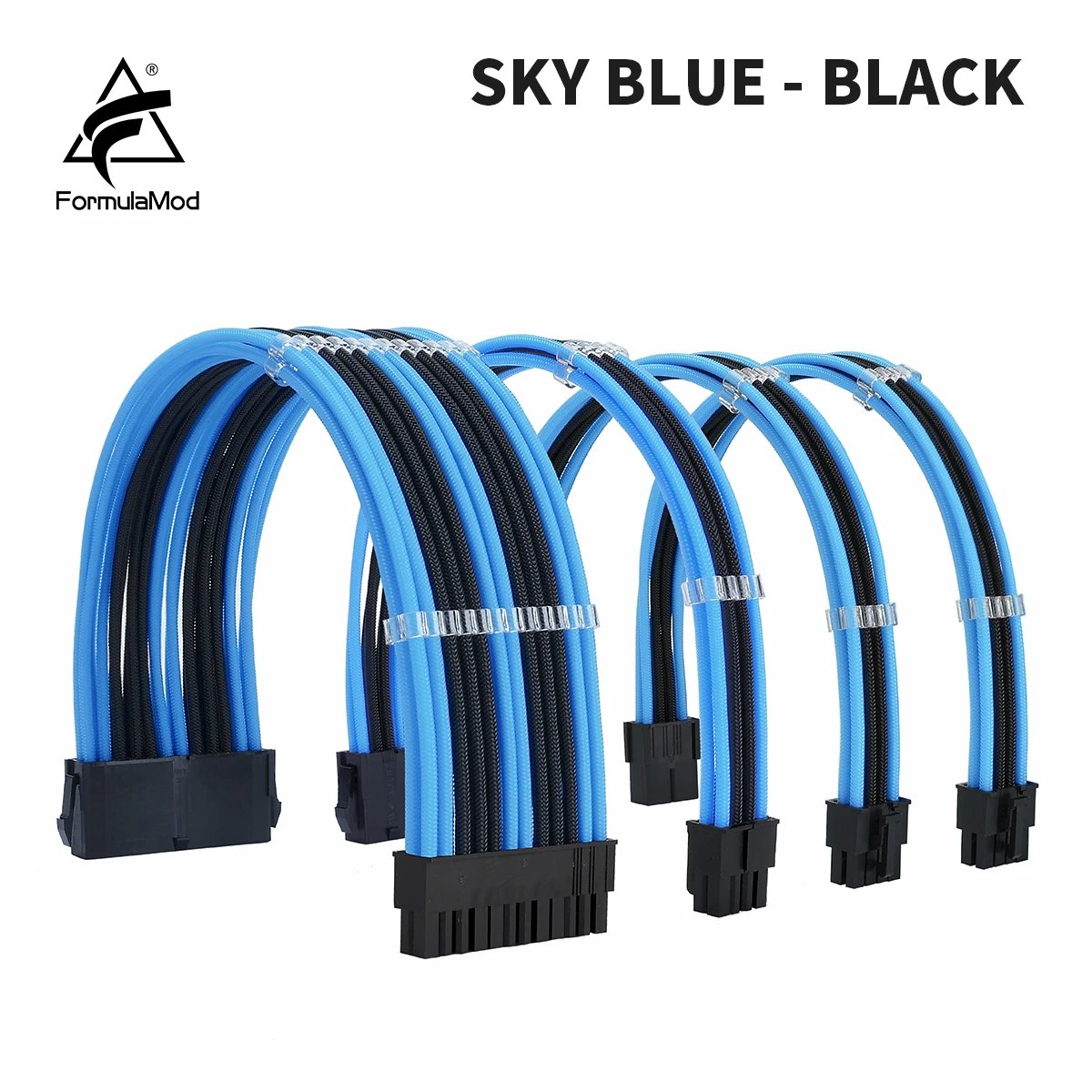 Sky blue - Black
