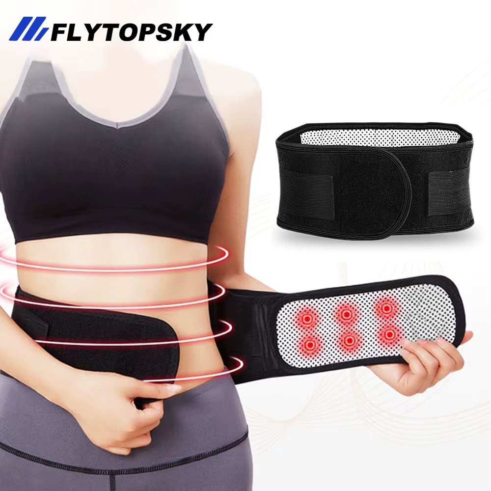 Lumbar Magnet Belt for Pain Relief Sciatica,Thermal Magnetic Therapy Tourmaline Lower Back Brace,Elastic Waist Support Belt