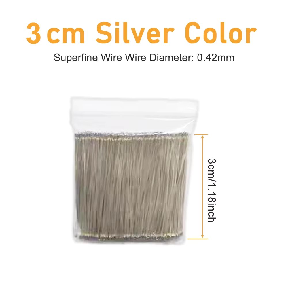 2000PCS Silver Enameled Wire 5/10/15/20cm LED Neon Light Welding Wire Middle Connector For 12V 24V Neon Lamp Soldering