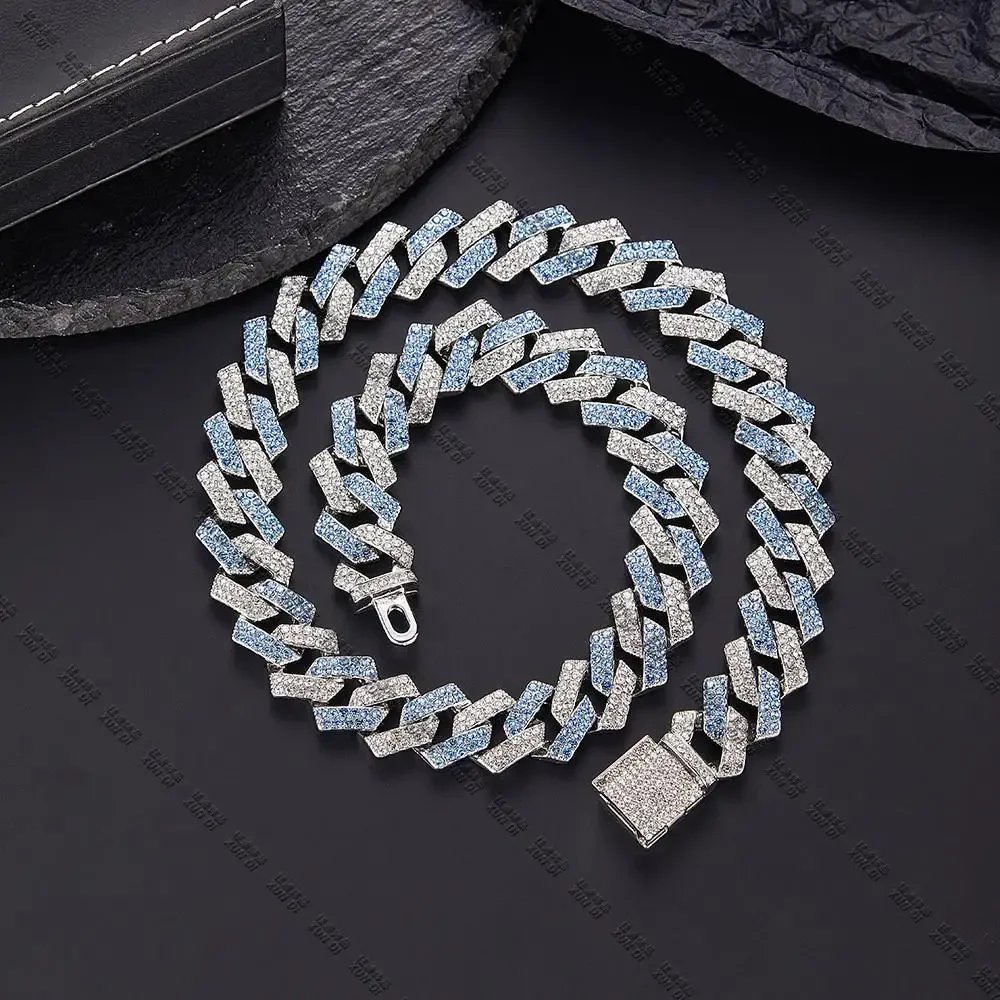 3 blue silver