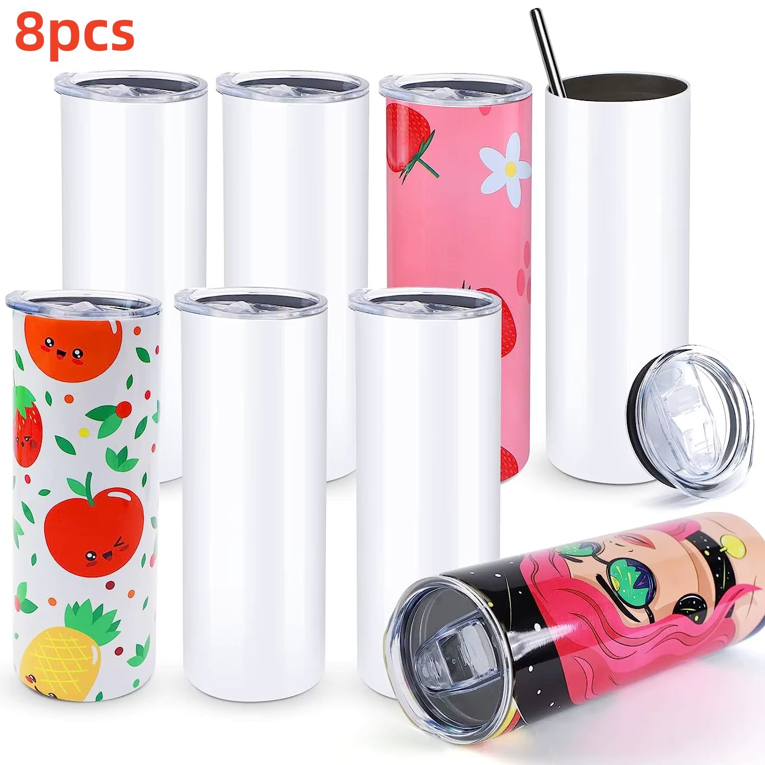 8pcs