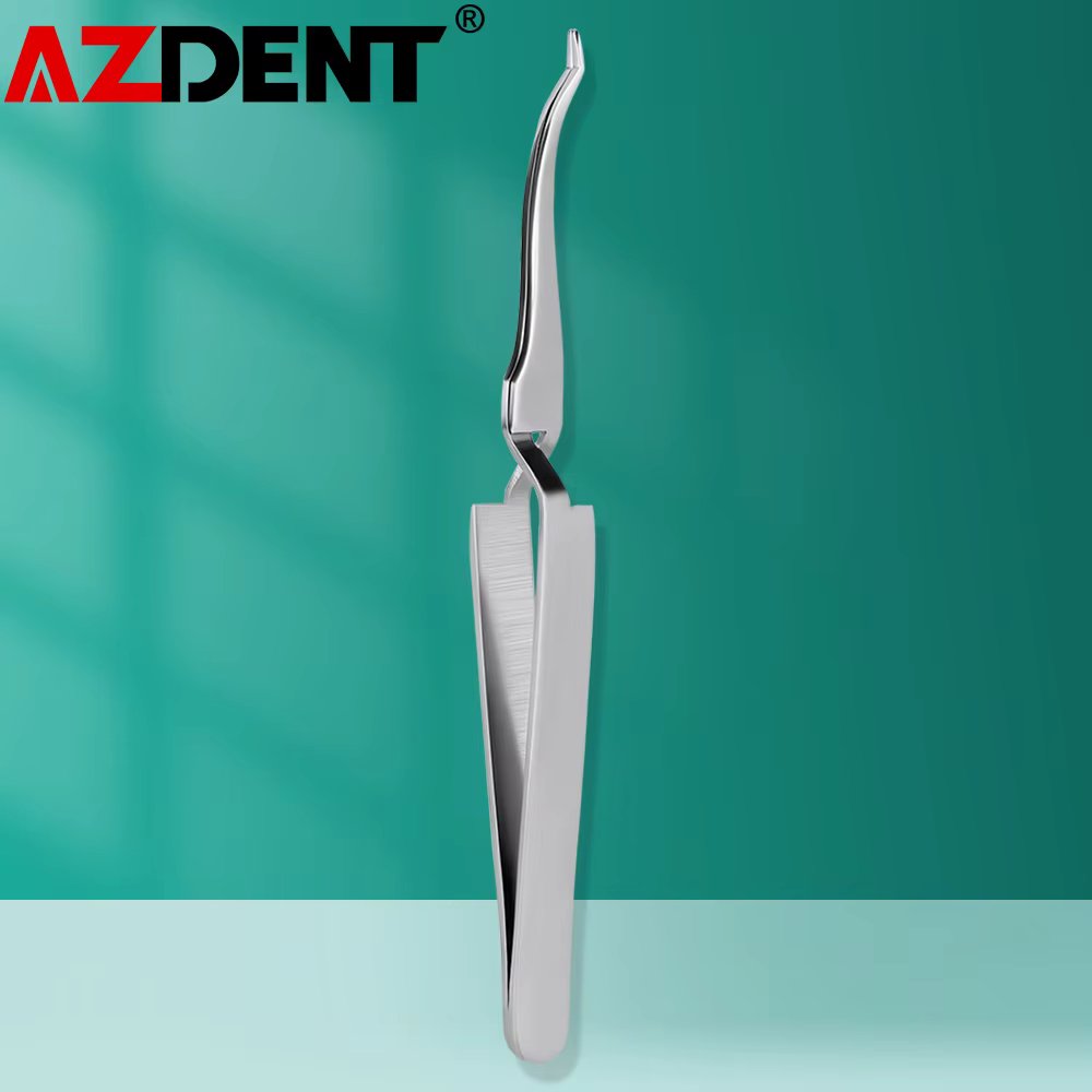 1Pcs Azdent Dental Buccal Tube Tweezer Stainless Steel 13.5cm Length Autoclave Orthodontic Tweezer Lab Ortho Dentistry Tools