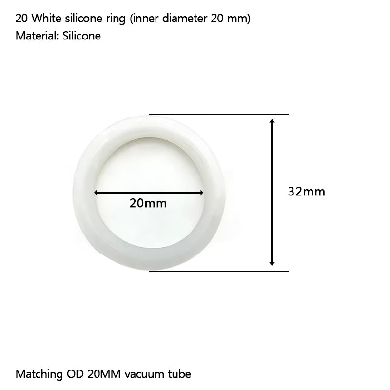 20mm Silicone White