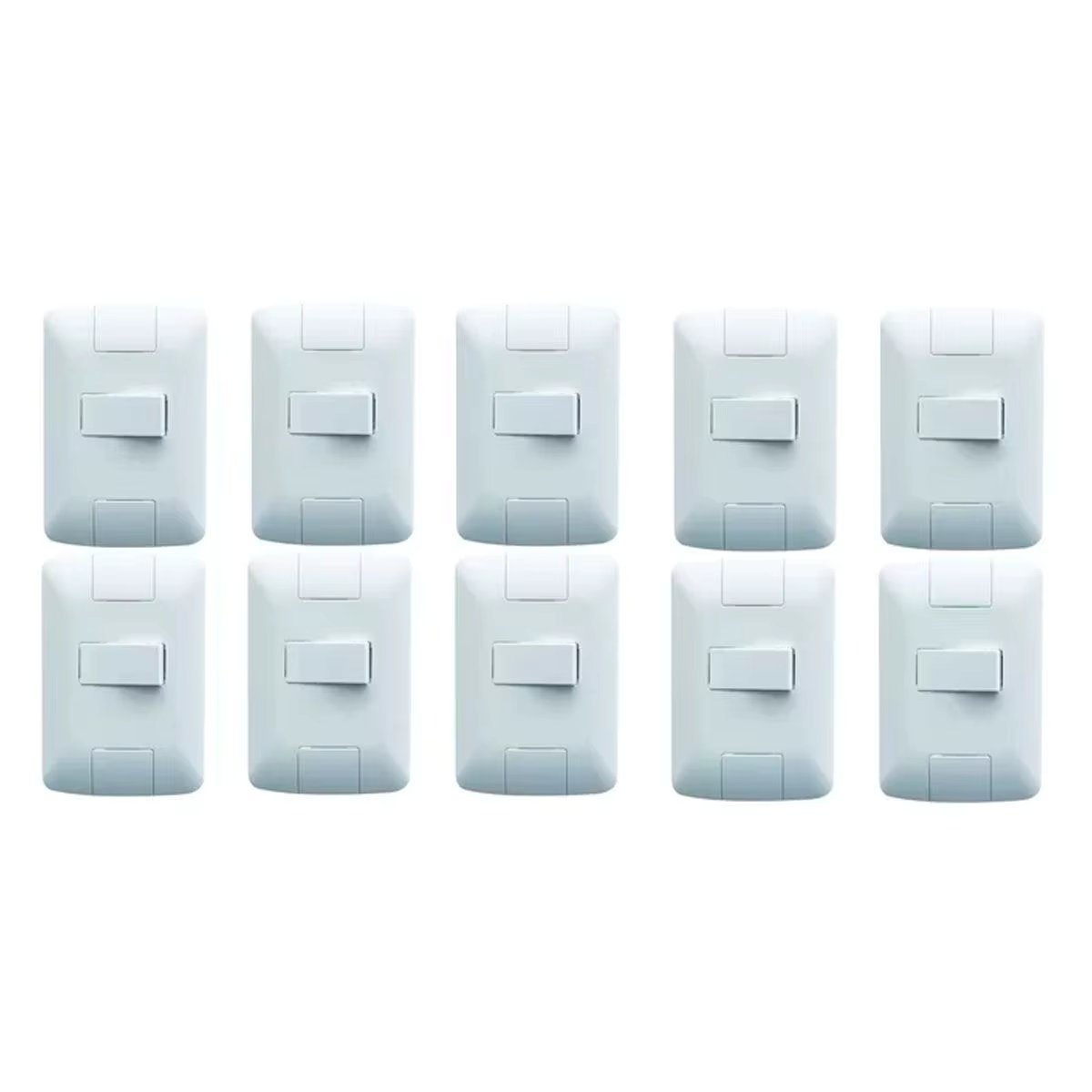 Kit 10 Cj 4X2 1 Simple Switch Horiz Tramontina 6 A 250V