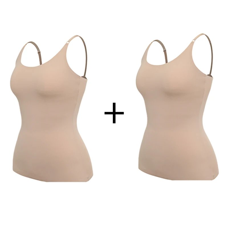 Seamless Shapewear Tank Tops Camisole Women Tummy Control Smooth Compression Vest Nude Black Women Clothing