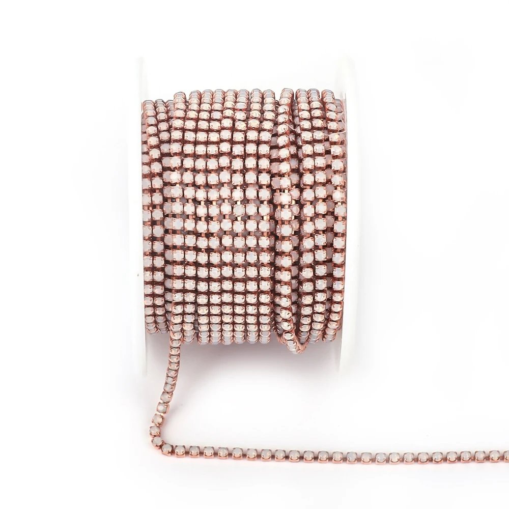 Rose Gold White Opal