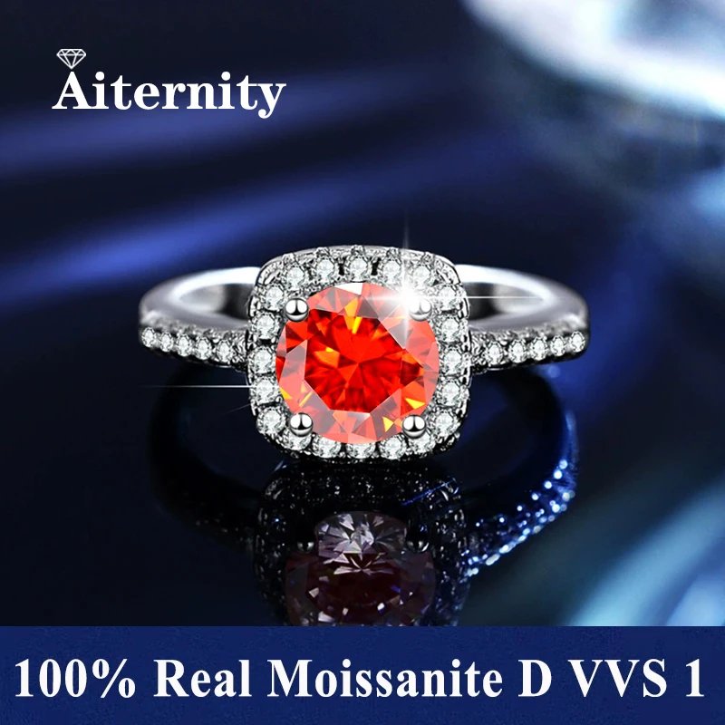 FB-Orange Moissanite