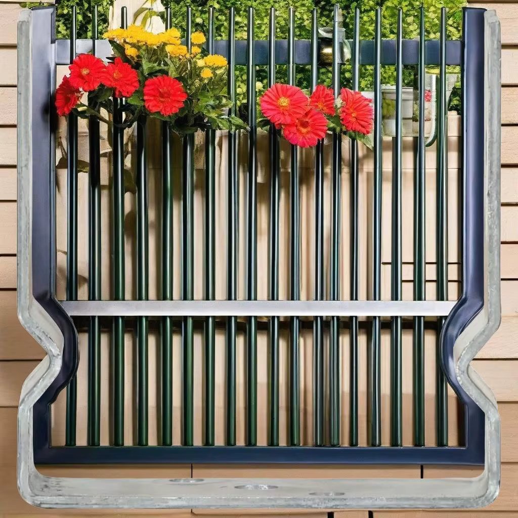 6 pcs Galvanized Steel Fence Anchors - Silver 14x6x15 cm Heavy-Duty Support