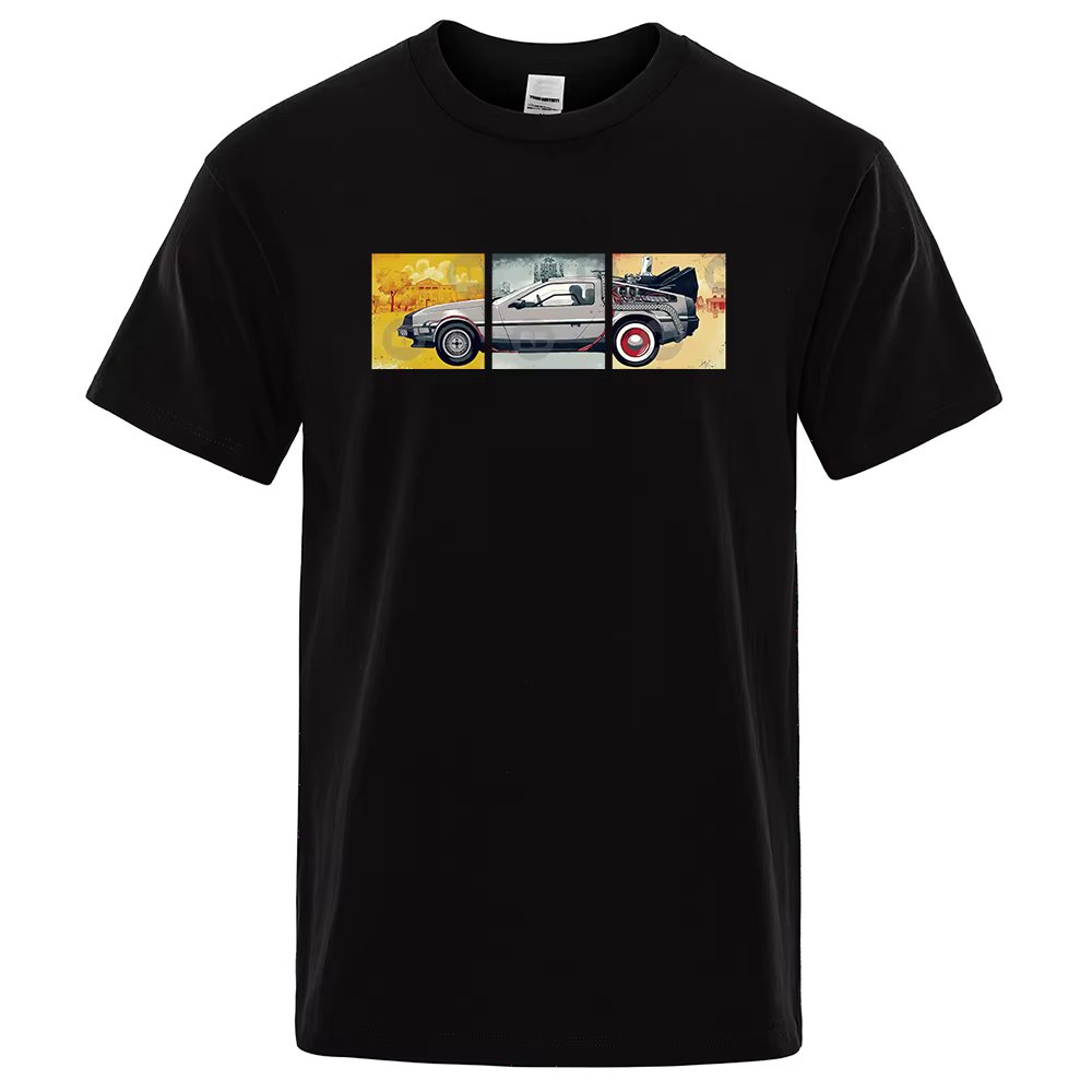 Summer Brand T-shirt Men Classic Movie Series Back To The Future T-Shirts Fashion Funny Print T Shirt O-Neck Cotton Short Sleeve