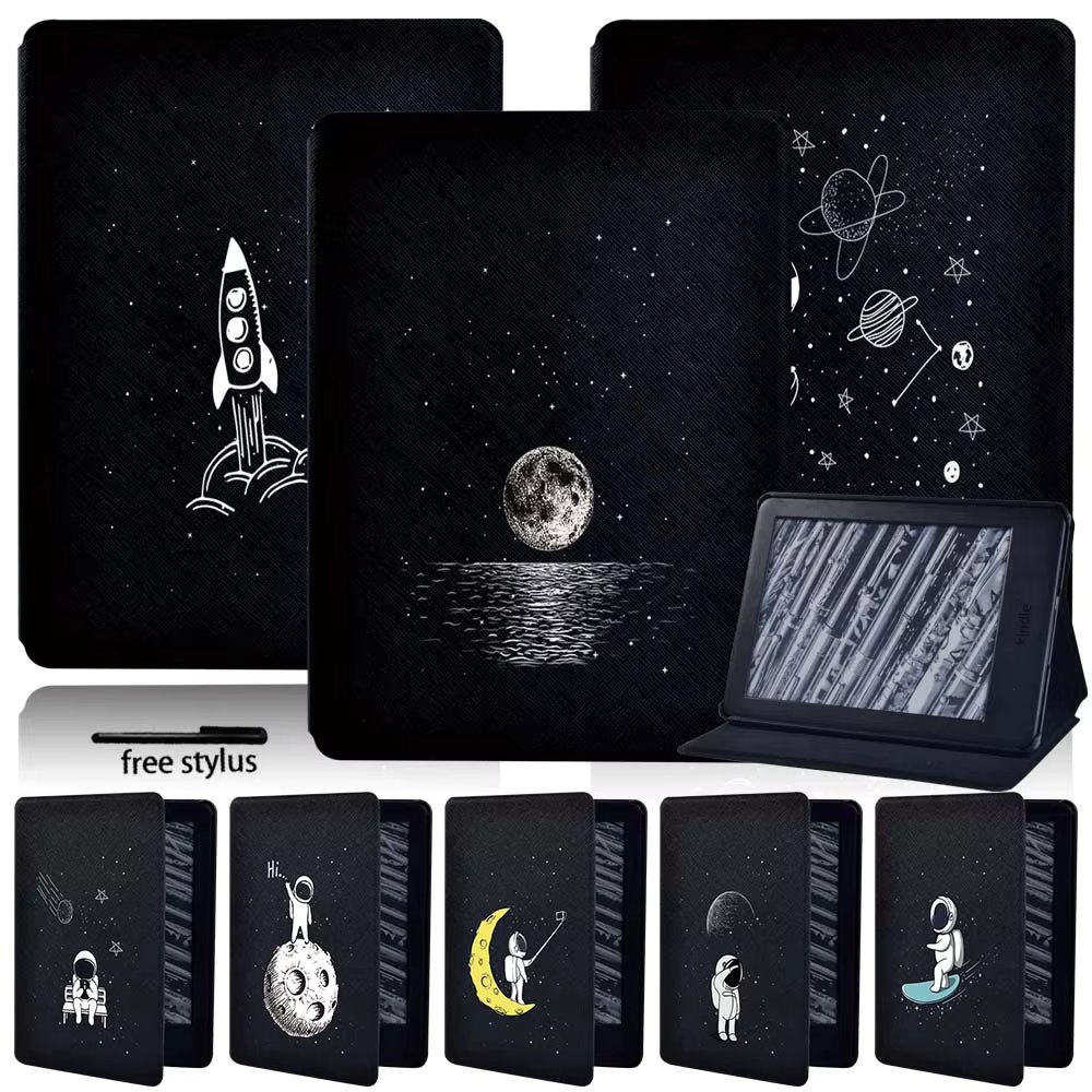 Anti-Dust Leather Stand Cover Case Fit Amazon Kindle 8th/10th Paperwhite 1/2/3/4 Tablet Foldable Protective Shell