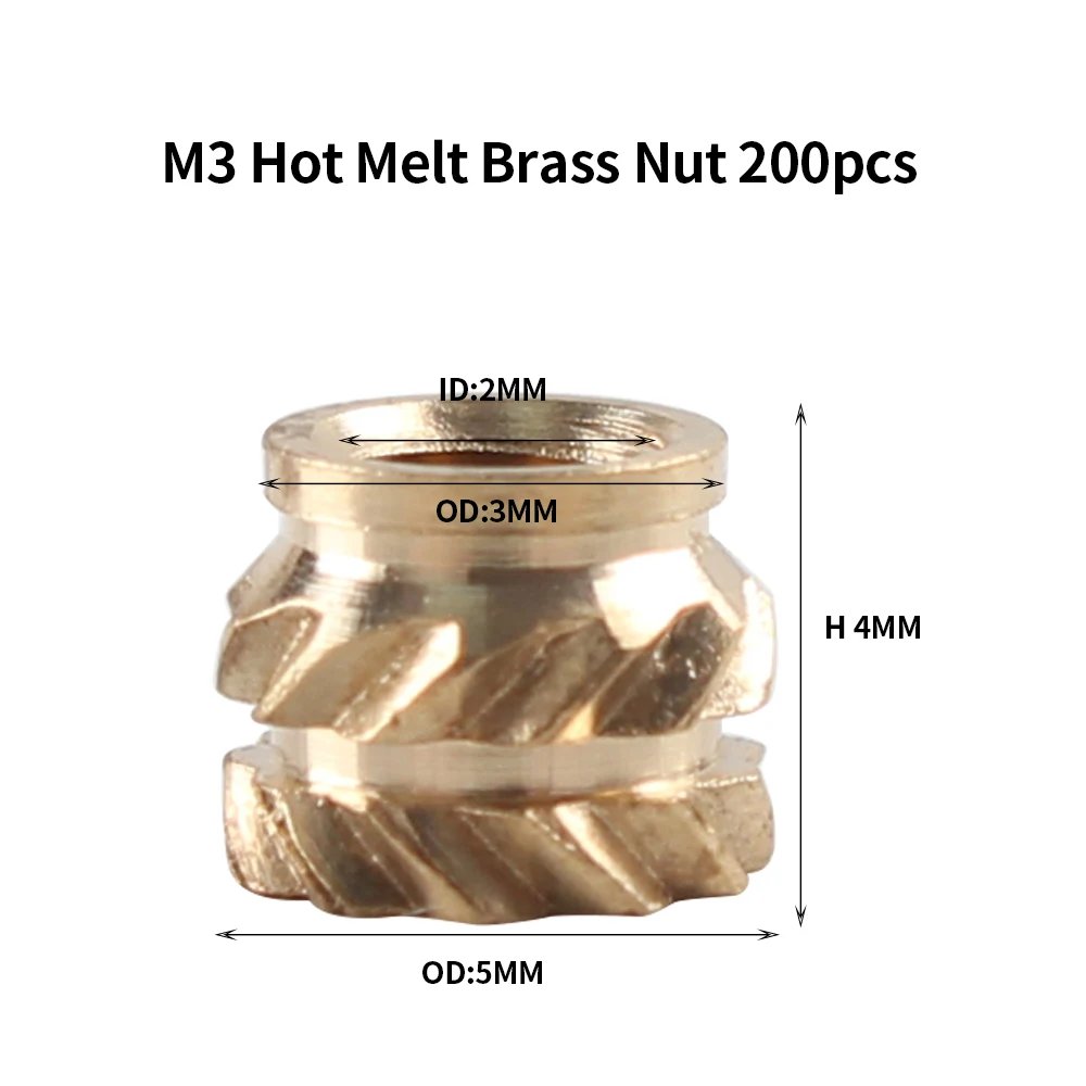 only 200pc M3 nut