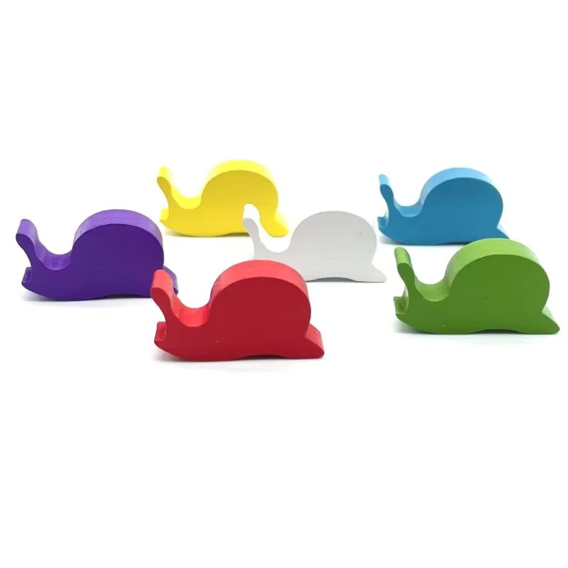 10pcs/set Snail Shaped Wooden Chess  Game Toy Indicator Color Board Game Accessories
