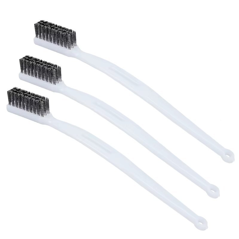 MEGA 3pcs Metal brush 3D Printer Parts Steel wire/Copper Wire Brass Brush  Nozzle Cleaner Heater Block Hotend Cleaning Hot Bed