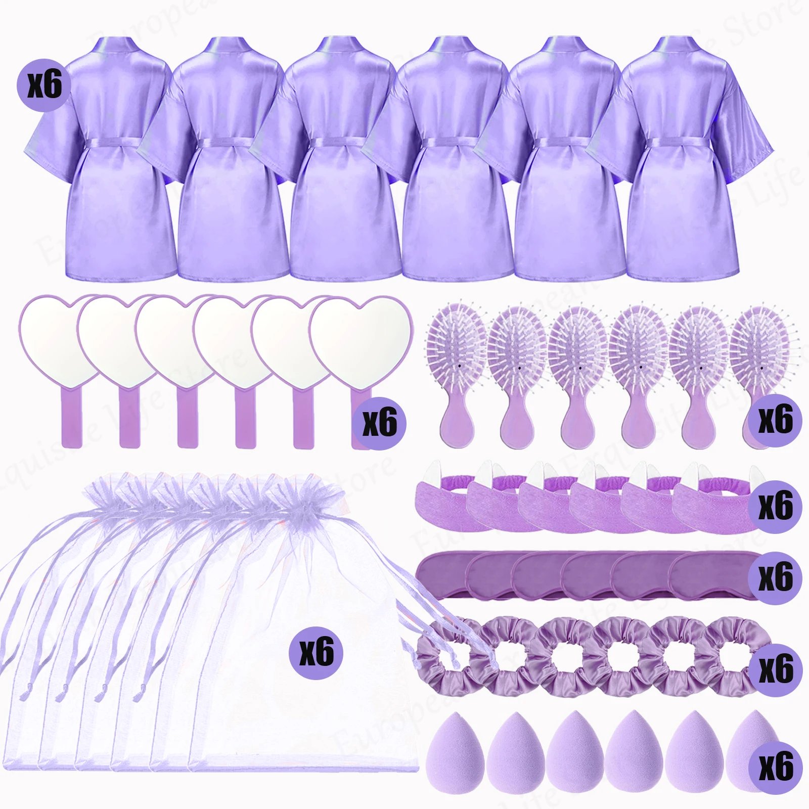 Purple 6 Sets