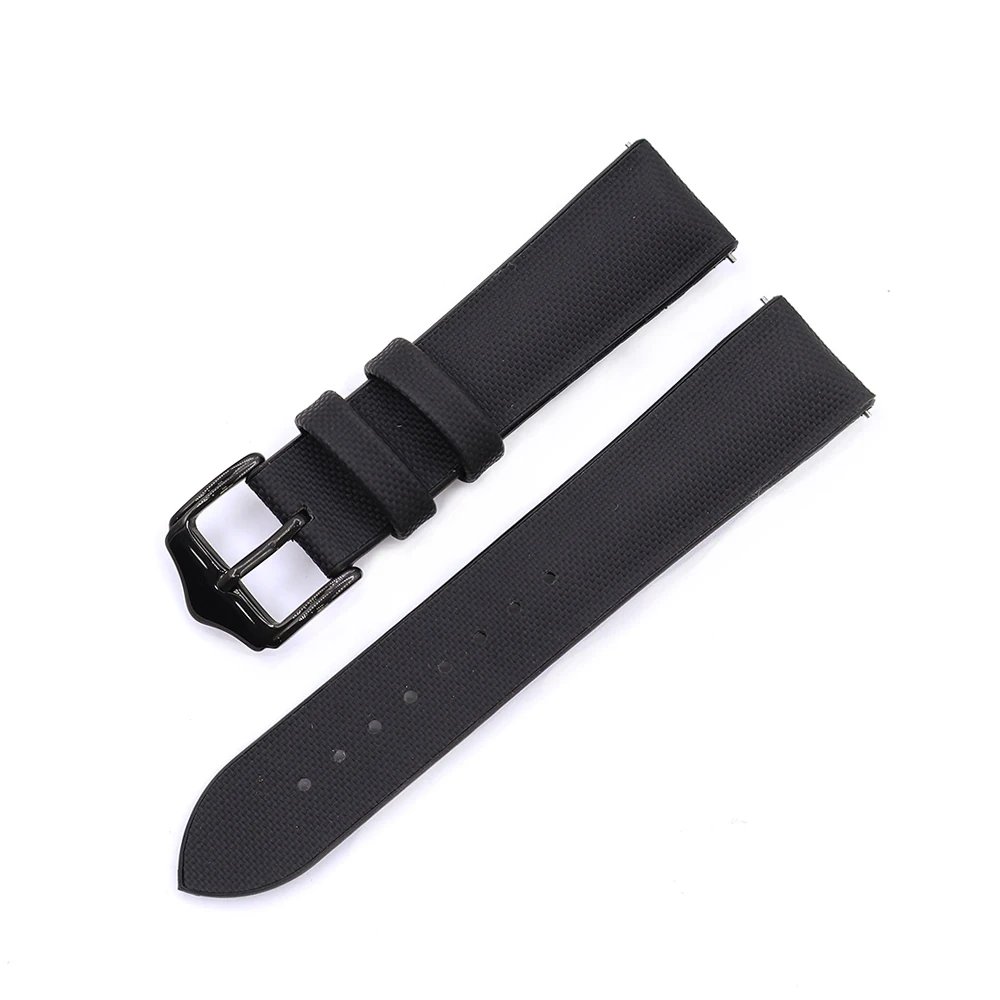 Silicone+Oxford Fabric Watch Strap 18mm 20mm 22mm Watchband For Men Women Bracelet Canvas Strap Blue Green