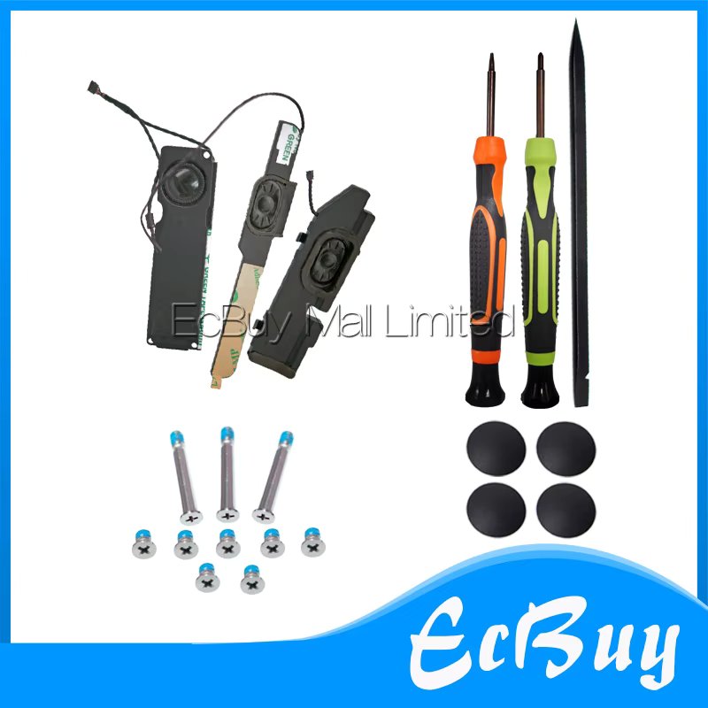 Pair/Left/Right A1278 speaker+Rubber feet+back cover screws For Macbook Pro 13.3" A1278 2011 2012 MD101 102 313 314 MC700 724