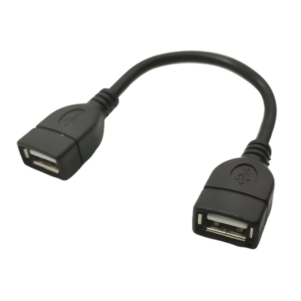 USB 2.0 Coupler Female to Female Adapter USB2.0 Coupler Extender Cable Connection Converter 10cm