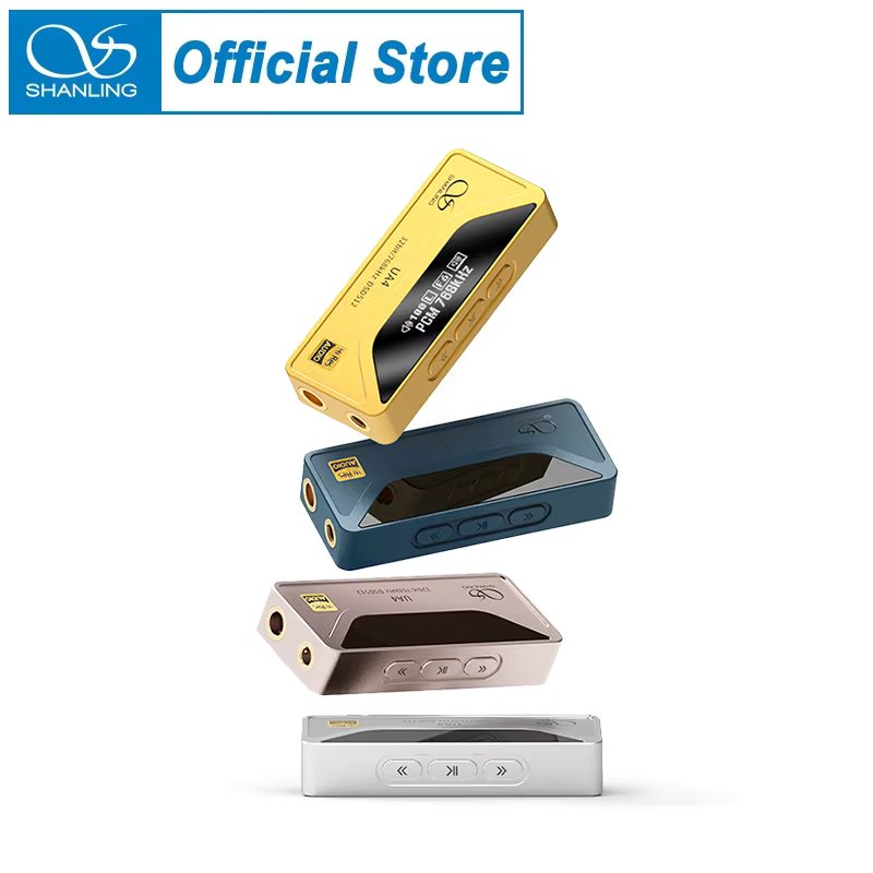 SHANLING UA4 Blue Portable USB DAC AMP Headphone Amplifier Hi-Res Audio ES9069Q dual RT6863 PCM768 DSD512 3.5/4.4mm Output