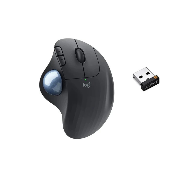 Logitech ERGO M575 Wireless Trackball Ergonomic Mouse 5 Buttons Wireless 2.4 GHz Mice for Office Drawing Computer Accessories