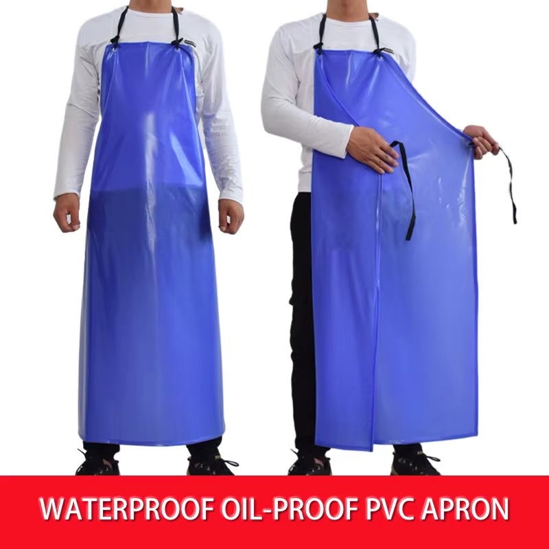 Reusable Waterproof PVC Apron Hand Sleeves Women/Men Work Safety Coverall Clothes For Butcher Fisher Food Factory Kitchen Apron