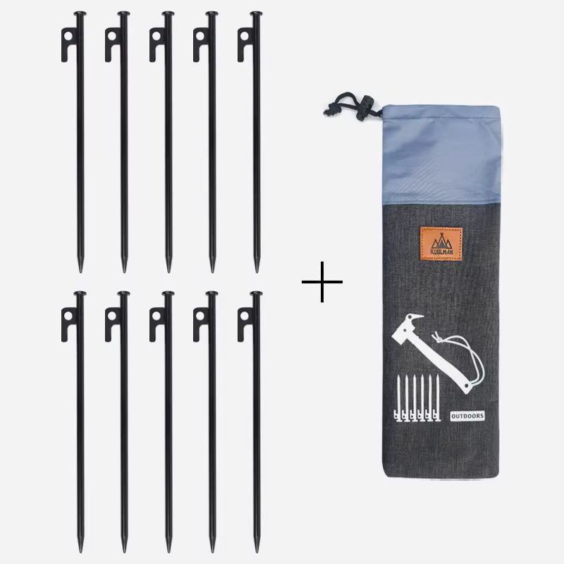 Black Forged Pack of 30cm - 10 Pieces + Pouch