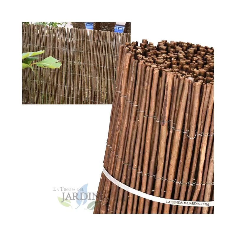 1,5x5 m thick natural wicker fence, 85% concealment