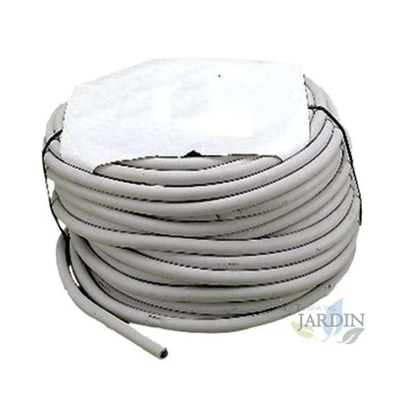 White flexible pipe 8x14mm. Coil 50 meters