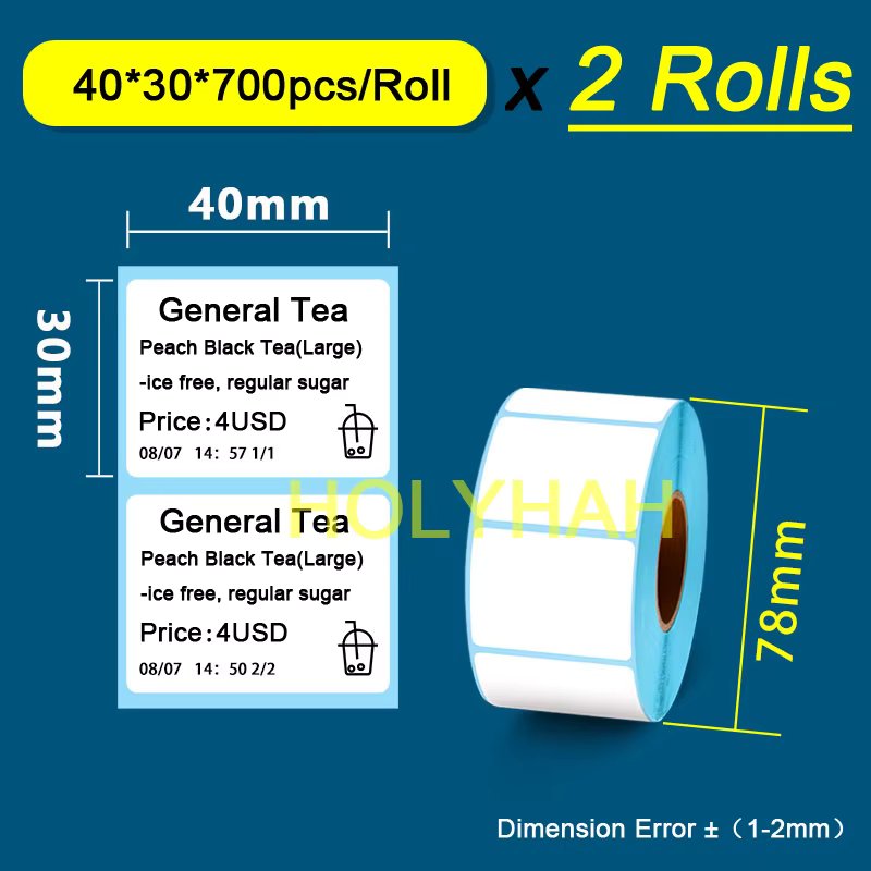 40X30 700Pcs 2Roll