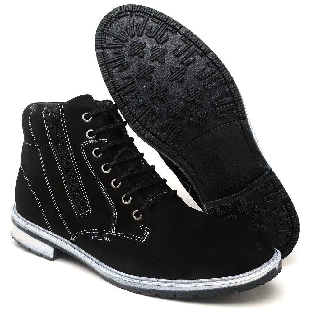 Men's Style and Comfortable Boot in Mid-size Leather from 37 to 43