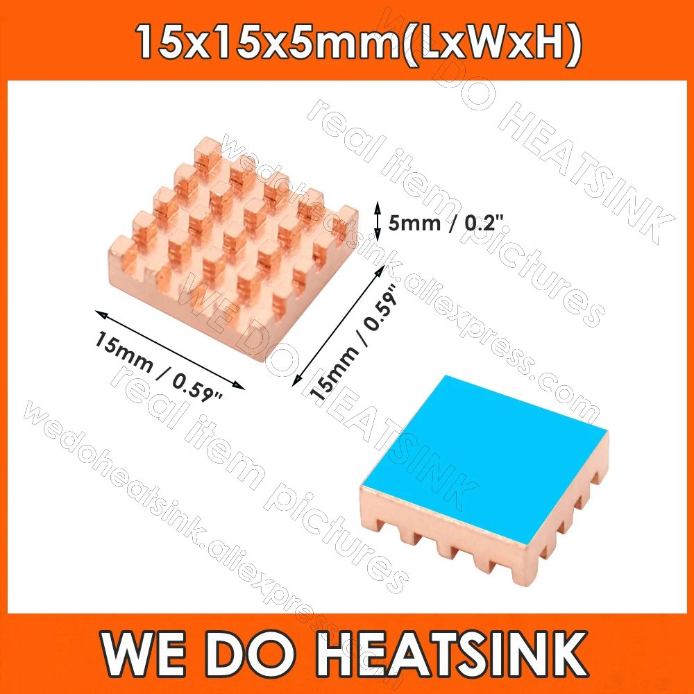 15x15x5mm With Pad