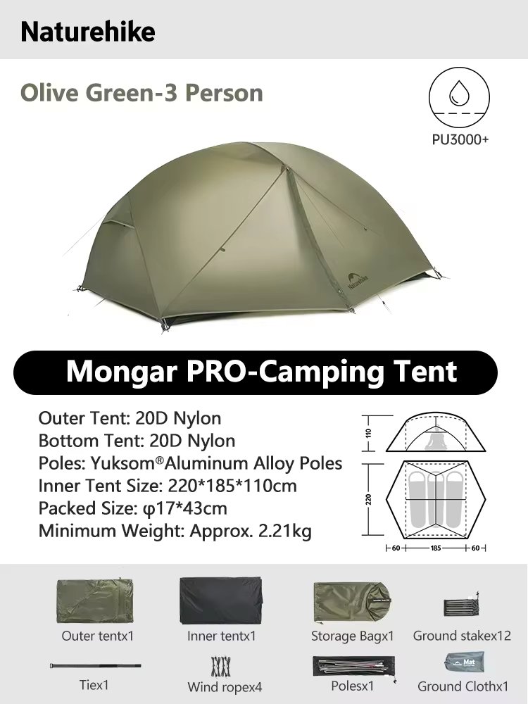 PRO 3P Olive green