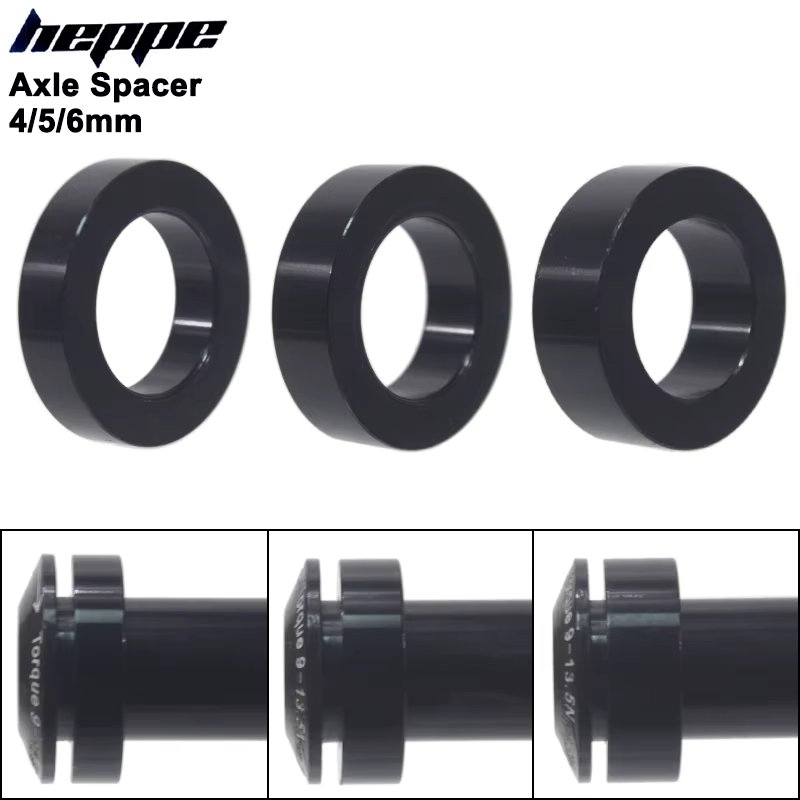 Bicycle Thru Axle Skewer Spacer M12x4mm/5mm/6mm/1.5mm/0.5mm MTB Fat Bike Shaft Skewer Washer Bike Hub Skewer Flat Spacer Washer