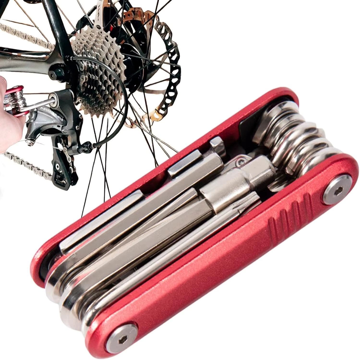 High-Quality Complete Versatile Bicycle Tool Kit for Men | Essential 17-Piece Road Bike Accessory Set | Ideal Tool Set for Cycli