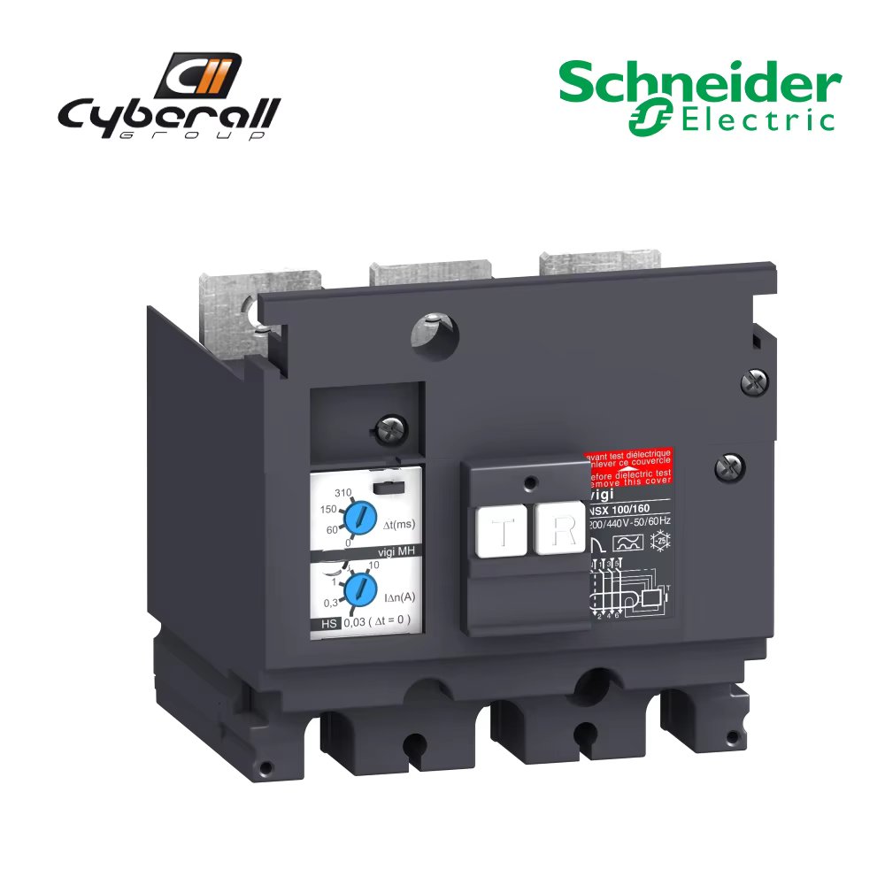 Schneider Electric-Cyberall-switch Vigi MH 3 pole 200-440V AC 0.03-10A (NSX250) reference: LV431535