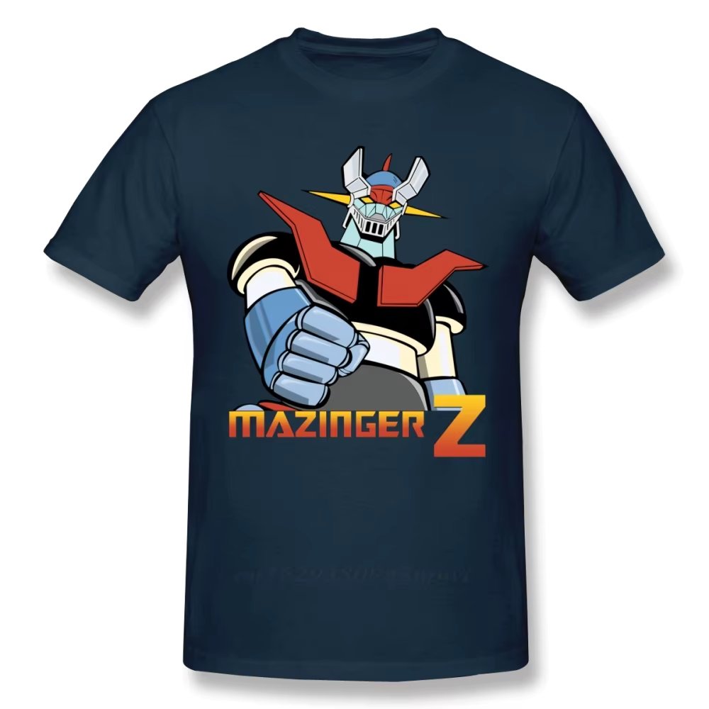 Cool Mazinger Z Robot T Shirt For Man New Short Sleeve Anime O-neck Tee Shirt High Street Vaporwave Fashion Men's Clothes