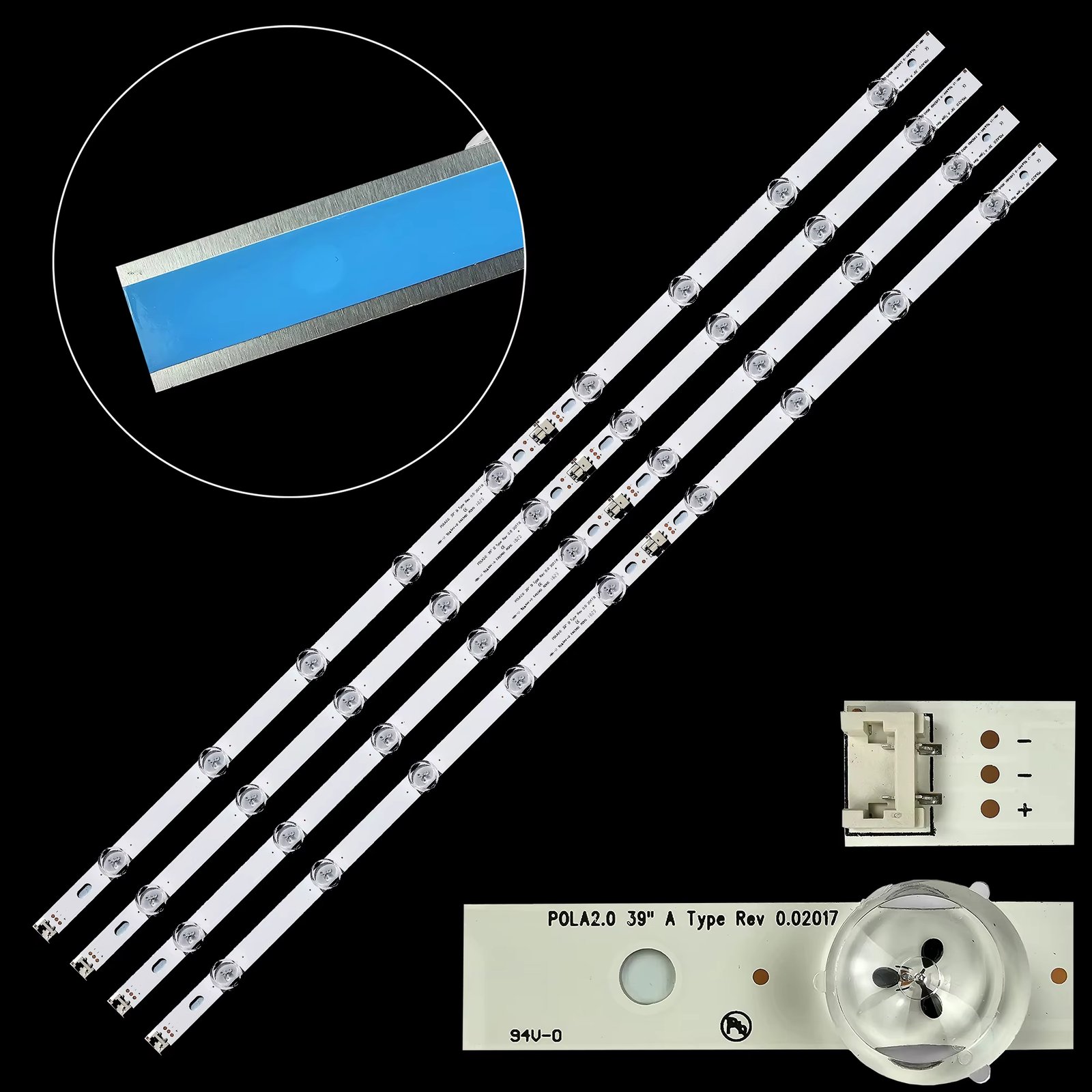 LED Backlight strip 9 Lamp For 39" TV 39LN5100 INNOTEK POLA2.0 39 39LN5300 39LA620S POLA 2.0 39LN5400 HC390DUN-VCFP1 39LA615V