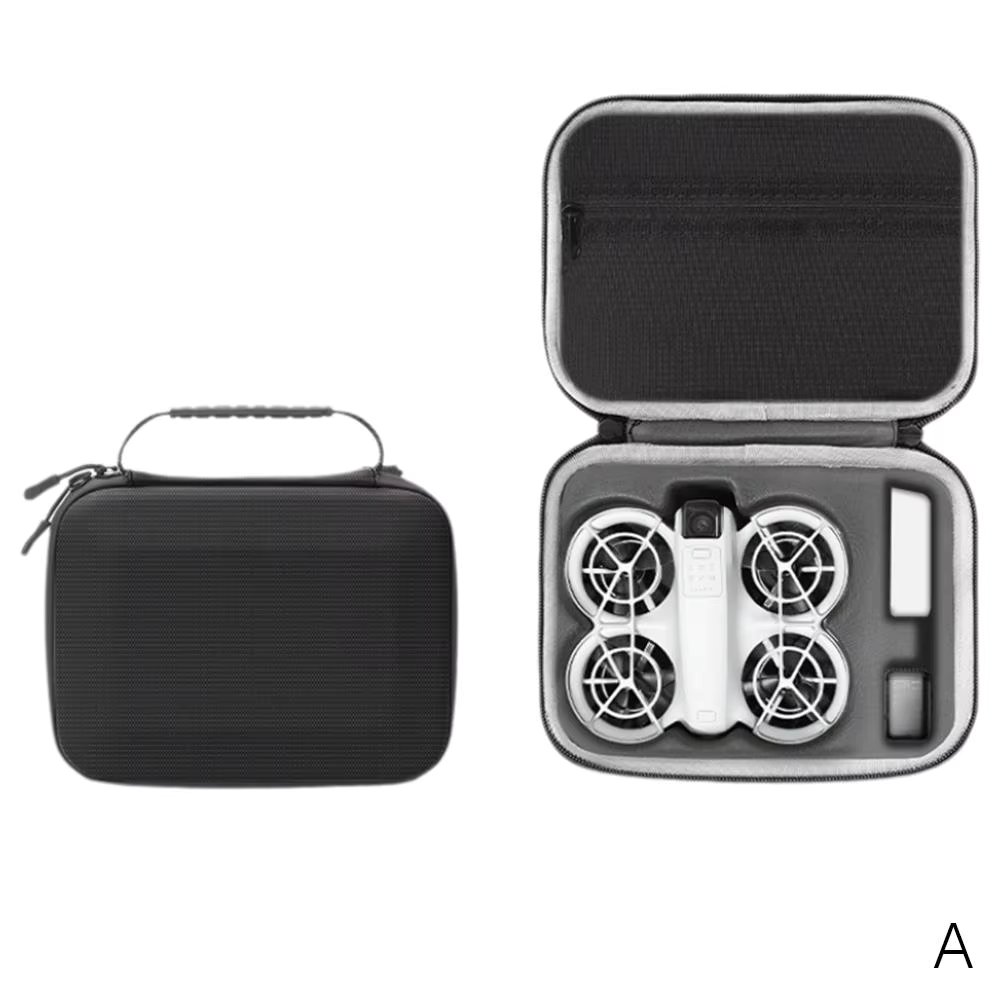 Storage Bag Protective Carrying Case PU Leather Drop-resistant Hard Shell Handbag for DJI NEO Drones Controller Accessories
