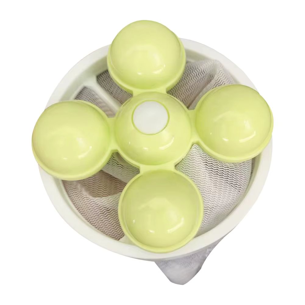 Washer Floating Lint Catcher with Mesh Dirty Collection Bag Reusable Washing Machine Pet Hair Remover Laundry Cleaning Ball Tool