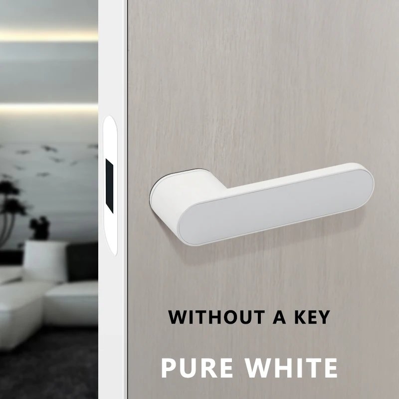 2023 New Ecological Door Lock Indoor Magnetic Suction Silent Minimalist Door Lock Bedroom Door Lock Modern Simple Door Handle