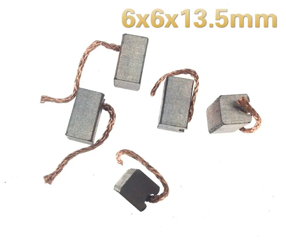 5pcs 6x6x13.5 7x7x12.4 8x8x19 8x9x19mm high copper carbon brush for Car electric heater fan radiator blower