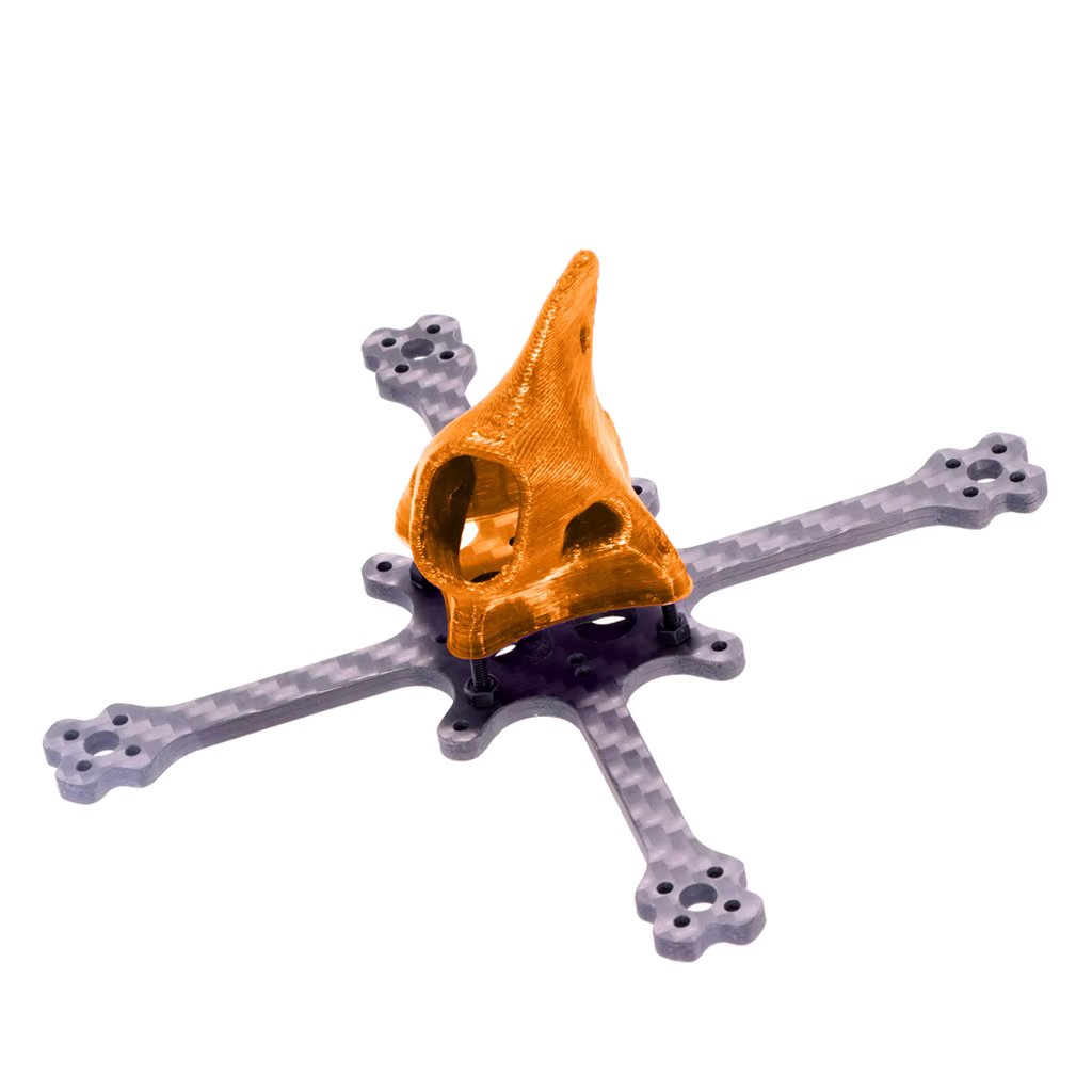 Eyas118 3Inch 75MM Wheelbase 3K Carbon Fiber Frame Kit with 3D Printed TPU 14mm Camera Canopy 1303 Motor for FPV Drones